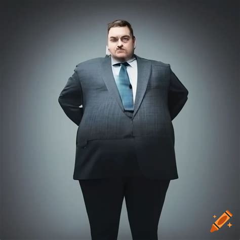 fat man in suit